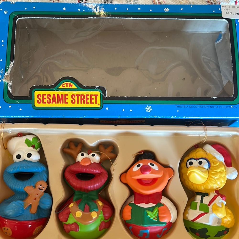 Vintage Sesame Street ornaments